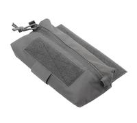 Tactical Admin Drop Pouch Underbelly Storage Bag Utility Tool Organizer With Tourniquet Storage Ring For Tactical Airsoft Vest(Gray)