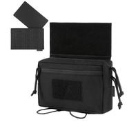 Tactical Admin Drop Pouch, with Med Tray Insert, Molle Dangler with Hook Loop Modular Medical Bag, for JPC CPC AVS Plate Carrier(Black)