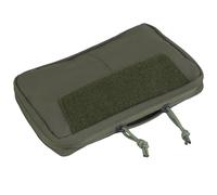 Tactical Admin Pouch Molle Attachment, GP Pouch with Two Way Zipper Closure, Slim EDC Utility Pouch for Hunting Vest or Hiking Backpack(Green)