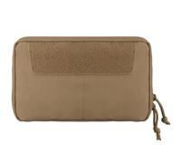 Tactical Admin Pouch Molle Attachment, GP Pouch with Two Way Zipper Closure, Slim EDC Utility Pouch for Hunting Vest or Hiking Backpack(Brown)