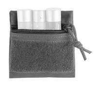 Tactical Admin Tool Storage Pouch Compact Zipper Bag with Hook And Loop Panel for Vest/Backpack Use (S)(Grey)