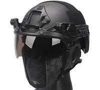 Tactical Air Gun Fast Helmet Foldable Air Gun Mask, Can Quickly Install And Adjustable The 2 Color lens External Suspension Flip Goggles