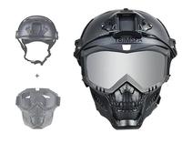 Tactical Airsoft Fast Helmet PJ Type/Removable Face Mask Motorcycle Goggles, For Paintball Outdoor Sports Hunting Shooting