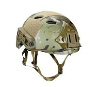 Tactical Airsoft Fast Protective Bump Helmet Adjustable Lightweight Military with NVG Mount Side Rails Adapter for Paintball Gear Swat Airborne Outdoor Combat Sports Army