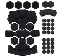 Tactical Airsoft Helmet Padding,Helmet Replacement Memory Foam Padding Kits Set,Protective Cushion Buffer Pad for Fast MT MICH IBH AF ACH Helmet (Fourth Generation,BK)