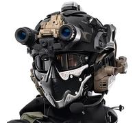 Tactical Airsoft Helmet Set, 8 In 1 Fast Helmet for CS Hunting | Tactical headphones, helmet lamp, Mask, NVG model, NVG mount, Safety goggles, Traffic lights