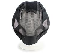 Tactical Airsoft Mask Adjustable Full Face Mesh Protection Mask with Ear Protection for Outdoor CS Game Hunting Halloween Paintball Hockey Costume Cosplay (Black)