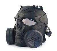 Tactical Airsoft Paintball Mask Cosplay Protection Gear BB Gun CS Game Mechanical Skull Mask with Dummy Filters Double Turbo Fan