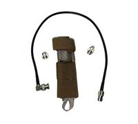 Tactical Antenna Relocation Kit - Enhanced Signal & Mobility - Chest Rig & Backpack Compatible - Durable, Lightweight & Weather-Resistant - Ideal for Military, Outdoor Use (Green, 19" Cable)