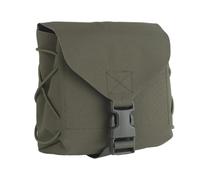 Tactical ARC Mag Pouch Cordura Fabric M-System/MOLLE Mount Hook & Loop Large Capacity Magazine & Drone Controller Pouch with Quick Release Buckle for Airsoft(Green)