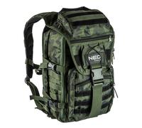 NEO TOOLS CAMO Backpack for Professional Craftsmen Camouflage Style 100% Nylon 600D Adjustable Shoulder Straps with Padding 1 Handle 4 External Pockets