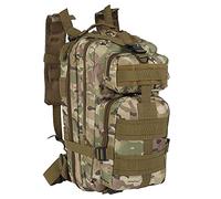 Tactical Backpack 30L Military Camping Backpack Oxford Clothe Rucksack Molle Shoulder Bag Sport Travel Backpack for Camping Climbing Cycling Hiking Mountaineering Hunting (Light Camouflage)