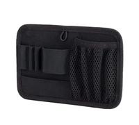 Tactical Bag Insert Modular Accessories Equipment Key Holder Pouch Wallet Belt Utility Mesh Organizer Portable Pouch (Black)
