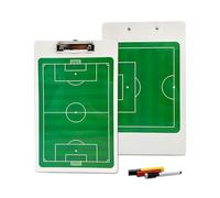 Tactical Board, Soccer Clipboard for Coaches, Double-Sided Use, with Erasable Pen
