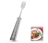Tactical Butterfly Fork Butterfly Spoon, Folding Stainless Steel Butterfly Knife Fork Spoon,Portable Camping Utensils for Kitchen BBQ Camping Travel Outdoor