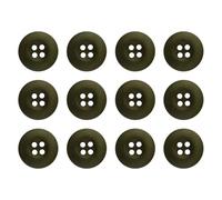 Tactical Buttons 12 Pack, Mil Spec 19mm 30L Style 26, Olive Drab Green | for BDU, ACU, OCP, ABU, GI, OD & M65 Army Cadet Uniforms, Military Spec Industrial Strength, Sew On Replacement Set, USA