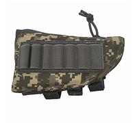 Tactical Buttstock Shotgun Rifle Stock Ammo Portable Pouch Shell Cartridge Holder Pouch Holder Cheek Nylon Pad Package