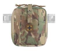 Tactical Camo IFAK Pouch, MOLLE Medical Organizer with Elastic Storage Board, Front Tool Slots and Rear Shear Pocket, Attaches to Vest, Belt or Backpack(CP)