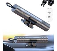 Tactical Car Emergency Escape Tool - Spring-Loaded Window Breaker & Seatbelt Cutter, 20KGF Impact Force, Underwater Use, Aluminum Alloy Life Saver with Mount Base