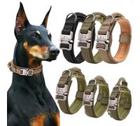 Tactical Collar for Police Dog Military Adjustable Duarable Walking Training Nylon Pet Collars