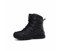 Tactical Combat Boots for Men, Lightweight Breathable Mid-Top Lace Up Work Army Boots, Non-Slip Waterproof Hiking Boots, for Combat Army Safety Boots (Color : Black, Size : 8 UK)