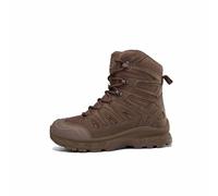 Tactical Combat Boots for Men, Lightweight Breathable Mid-Top Lace Up Work Army Boots, Non-Slip Waterproof Hiking Boots, for Combat Army Safety Boots (Color : Brown, Size : 9 UK)