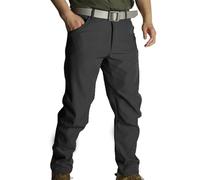 Tactical Combat Trousers Men,Waterproof Windproof Outdoor Training Work Pants,Fleece Lined Elastic Waistband Multi-Pocket Cargo Trouser for Hiking Camping Military Autumn Winter Mens Bottoms S-3XL