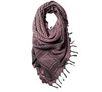Tactical Desert Keffiyeh Arab Scarf - Womens Men Shemagh Tassel Scarves Neck Wrap Casual, Purple, One Size