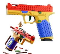 Tactical DIY Building Block Handle Set, Gun Building Block Set with Display Stand, 3 in 1 Model Gun Toys Gifts for Boy (2)