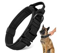 Tactical Dog Collar, Heavy Duty Adjustable Military Training Nylon Dog Collar with Control Handle for Small to Large Dogs