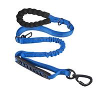 Tactical Dog Leash Heavy Duty, 4-5FT Shock Absorbing Bungee Dog Leash with 2 Padded Handle And Car Seatbelt for Medium Large Dogs,pink