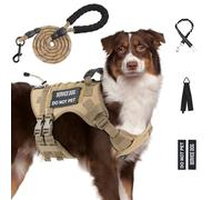 Tactical Dog Vest Harness (Brown, X-Large)