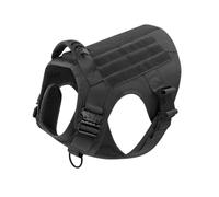 Tactical Dog Vest - Heavy Duty Harness for Large Breed Working Dogs(Khaki,S)
