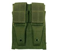 TACTICAL DOUBLE 9mm MAG MAGAZINE AMMO POUCH SMALL MOLLE WEBBING MODULAR OLIVE OD