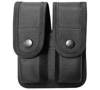 Tactical Double Magazine Pouch for 9 Mm Mags, Secure Snap Closure, Rugged Oxford, Waist Belt Gear Attachment, Portable Design