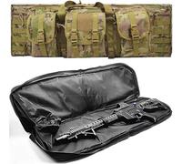Tactical Double Rifle Gun Case - Soft Range Bag Outdoor Tactical Carbine Rifle Bag Padded Rifle Storage Backpack Integrated Pistol Perfect for Storage & Transportation