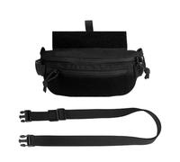 Tactical Drop Dangler Pouch,Magic Strap Sub Abdominal Carrying Kit Bag for Chest Rig Vest Training Fishing Hiking
