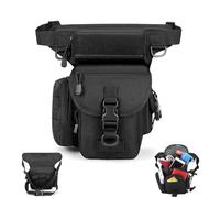 Tactical Drop Leg Bag Motorbike Leg ，Multifunctional Thigh Bag Motorcycle Military Hiking Waist Pack with Water Bottle Pouch for Motorcycling Hiking Traveling Fishing Camping