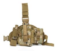 Tactical Drop Leg Holster, with Mag Pouch, Adjustable Outdoor Shooting Gear, for Military Hunting Riding Camping(Cp)