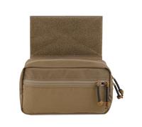 Tactical Drop Pouch Sub Abdominal Carrying Kit Bag Tactical Fanny Pack with Hook and Loop Panel (Coyote Brown)