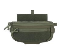Tactical Dual-Purpose Drop Pouch with Hoop and Loop Sub Abdominal Carrying Kit Bag Utility Tool Pouch Waistpack for Chest Rig Vest(Green)