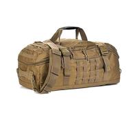 Tactical Duffel Bag 45L - Military Molle Backpack with Waterproof 600D Nylon, 3-Way Carry (Handbag/Backpack/Shoulder Bag), Heavy-Duty Travel Gym Bag for Men, Brown, Modern