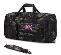 Tactical Duffle Bag for Men, 52L Large Expandable Gym Holdall with Wet Pocket, Multi-Functional Carry On Weekend Overnight Bag for Travel