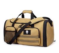 Tactical Duffle Bag for Travel Expandable 52L Large Duffle Bag for Men Gym Duffel with Wet Pocket Multi-Functional Carry On Bags Weekender Overnight Bag Organizer Duffel Bag for Travel