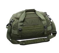 Tactical Duffle Bag MOLLE Gear Bag with 4 Modular Gear Organizers Packing Cubes. Ideal for Hunting, Shooting Range, Law Enforcement, Camping, Travel. 65L, Olive Drab, S