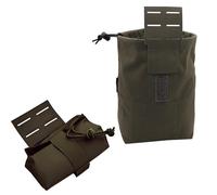 Tactical Dump Pouch, Roll-Up Mag Recovery Pouch, Foldable Molle/EDC Waist Storage for Magazines and Gear(Green)