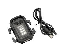 Tactical EDC Flashlight - USB-C Rechargeable Mini Light with 8 Modes, Magnetic Base & MOLLE Clip for Outdoor Camping