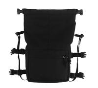 Tactical Expansion Pack Chest Bag,Large Capacity MOLLE Admin Pouch, Utility Chest Pouch for Placard Split Chest Rig, Portable Quick-Release Waist Bag(Black)