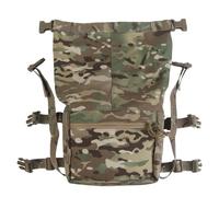 Tactical Expansion Pack Chest Bag,Large Capacity MOLLE Admin Pouch, Utility Chest Pouch for Placard Split Chest Rig, Portable Quick-Release Waist Bag(CP)