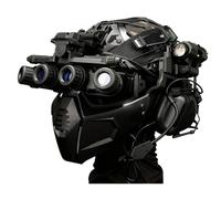 Tactical FAST Night Helmet Mask Set, Wargame Cosplay Gear, Military Airsoft Goggles, Ghost Recon Costume, NVG Helmet Prop(Black)
